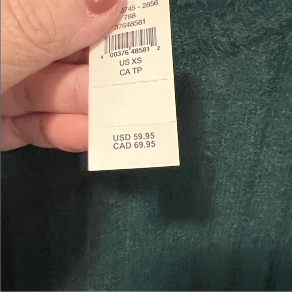 Aerie Teal Ribbed Crew Neck Sweater - Picture 4 of 5